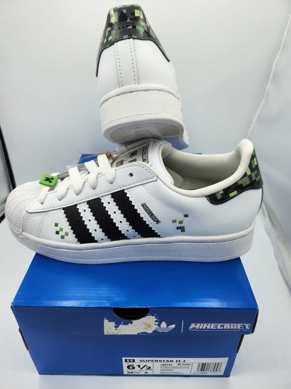 adidas Minecraft Sweepers Superstars II J ♡ 6.5 Men (Youth)/8 Women ♡ NWT
